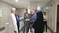 بازدید دکتر علی رشیدی‌ پور سرپرست دانشگاه از مرکز جامع پیشگیری، تشخیص و درمان سرطان استان سمنان