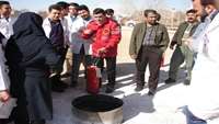 کارکنان مرکز آموزشی پژوهشی درمانی کوثر سمنان در کارگاه آموزشی آتش نشانی شرکت کردند