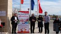هدیه هفتاد میلیون ریالی پزشکان و پرسنل بیمارستان کوثر سمنان به بیماران سرطانی