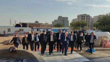  بازدید معاون توسعه بازدید معاون توسعه مدیریت و ممدیریت و منابع وزارت بهداشت از ساختمان مرکز جامع تشخیص و درمان سرطان استان سمنان