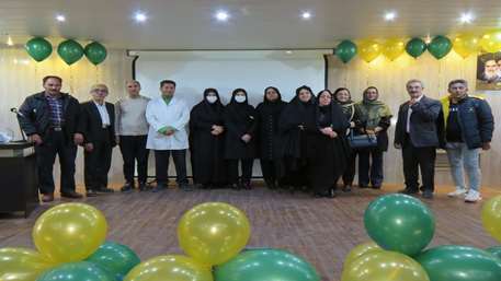  جشن میلاد صاحب الزمان عج و تجلیل از همکاران بازنشسته در بیمارستان کوثر سمنان