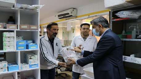  دیدار نوروزی رئیس دانشگاه با کادر درمان و کارکنان بیمارستان کوثر